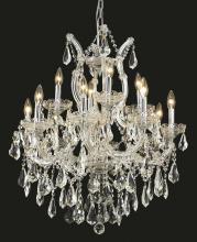 Elegant 2801D27C/RC - Maria Theresa 13 light Chrome Chandelier Clear Royal Cut Crystal