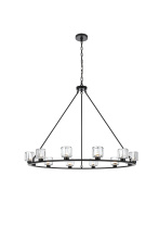 Elegant 5100D48BK - Cadence 48 inch Chandelier in Black