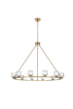 Elegant 5100D48SG - Cadence 48 inch Chandelier in Satin Gold