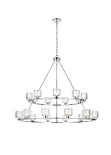 Elegant 5100L248C - Cadence 48 inch Two-Tier Chandelier in Chrome