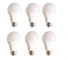Elegant A19LED801-6PK - LED WALL PACK, 3000K, 120 degree, CRI80, ETL, ES, 9W, 50000HRS
