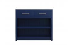 Elegant KD0142BL - Kitchen Island 2Dw 42''Wx26''Dx36''H blue