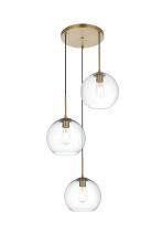 Elegant LD2214SG - BAXTER Hang D20.1"H9.9"L3 Satin Gold CL