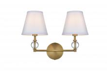 Elegant LD7022W15SG - Bethany Wall sconce W16.9"E8.5"H12.5" Satin Gold