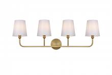 Elegant LD7322W36SG - Wall sconce W35.5"x E7.5" x H11.8"L4 Satin Gold