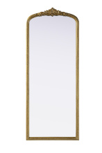 Elegant MR7F2460AB - Naomi Vintage Resin Mirror 24x60 in Antique Brass