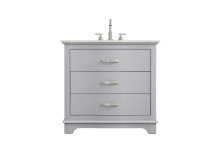 Elegant VF10236GR - Vanity Cabinet 36"W x 22"D x 34"H grey