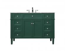 Elegant VF12548GN - 48 inch Single bathroom vanity in green