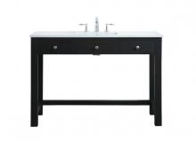 Elegant VF14848MBK - 48 inch ADA compliant bathroom vanity in black