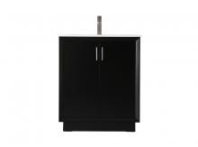 Elegant VF19630BK - Hayes Vanity Cabinet 2Dr 30"W x 22"D x 35"H black