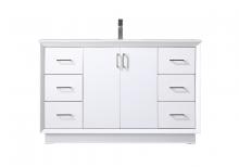 Elegant VF19654WH - Vanity Cabinet 6Dw 2Dr 54"W x 22"D x 35"H white