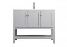 Elegant VF22242GR - Vanity Cabinet 3dr W42"D21.5"H35" Grey
