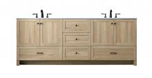 Elegant VF2884DMW - Vanity Cabinet 5Dw 4Dr 84"x19"x34" Mango Wood
