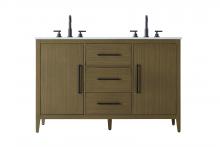Elegant VF29354DMCB - Vanity Cabinet 2Dr 3Dw 54x21.5x35 Chestnut Brown