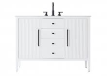 Elegant VF29648WH - Vanity Cabinet 2Dr 2Dw 48x21.5x35 White