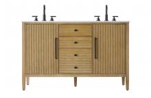 Elegant VF29654DLO - Vanity Cabinet 2Dr 3Dw 54x21.5x35 Linen Oak