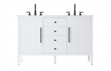 Elegant VF29654DWH - Vanity Cabinet 2Dr 3Dw 54x21.5x35 White