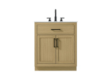 Elegant VF29730MHB - Vanity Cabinet 2Dr1Dw 30"W x 22"D x 35''H Honey Brown