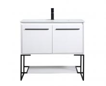 Elegant VF42036WH - 36 inch  Single Bathroom Vanity in White