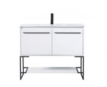 Elegant VF42048CG - 48 inch  Single Bathroom Vanity in Concrete Grey