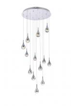 Elegant 3813D30C - Amherst 30 inch LED chandelier in chrome
