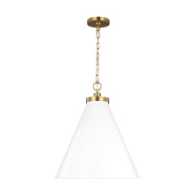 Visual Comfort & Co. Studio Collection CP1281MWTBBS - Wellfleet Large Cone Pendant