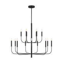 Visual Comfort & Co. Studio Collection EC10015AI - Brianna Large Two-Tier Chandelier