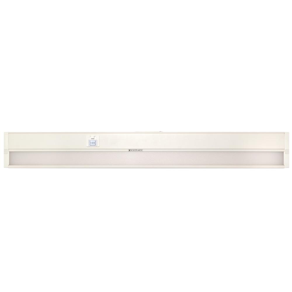 17 Watt; 28 Inch LED White Under Cabinet Light; CCT Selectable; 50000 Hours; White Finish