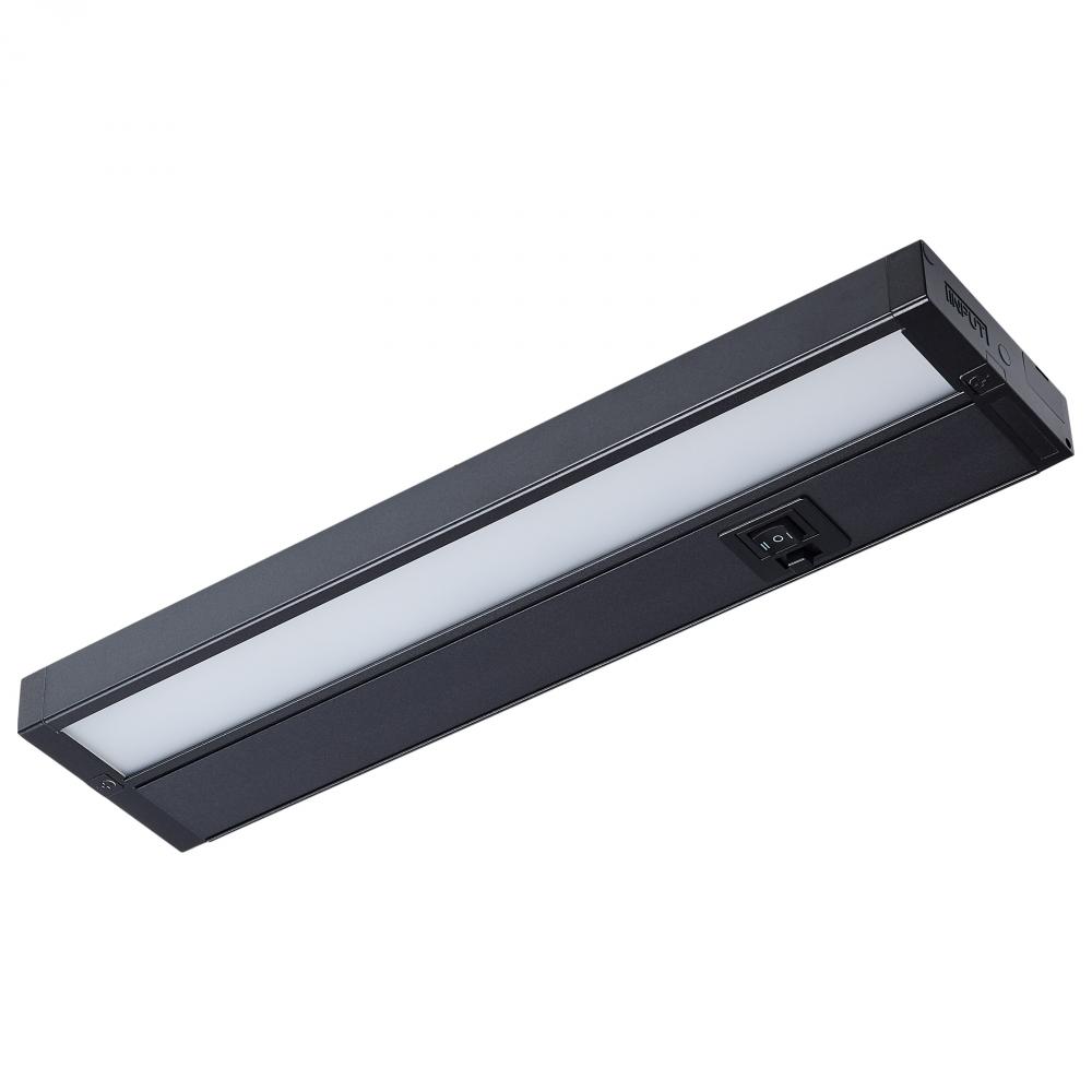 9 Watt 14-Inch LED Under Cabinet; 30K/40K/50K CCT Selectable; Dark Bronze; 120 Volt