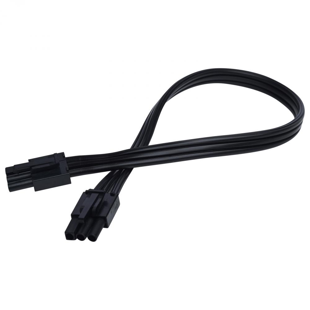 Under Cabinet Link Cable; 12-Inch; Black Finish