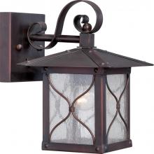 Nuvo 60/5611 - Vega - 1 Light - 6" Wall Lantern with Clear Seed Glass - Classic Bronze Finish