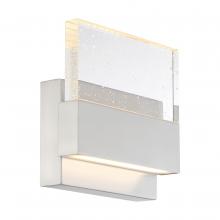 Nuvo 62/1502 - Ellusion - LED Medium Wall Sconce - with Seeded Glass - Polished Nickel Finish