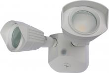 Nuvo 65/210 - LED Security Light - Dual Head - White Finish - 3000K - 120-277V