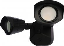 Nuvo 65/220 - LED Security Light - Dual Head - Black Finish - 4000K - 120-277V