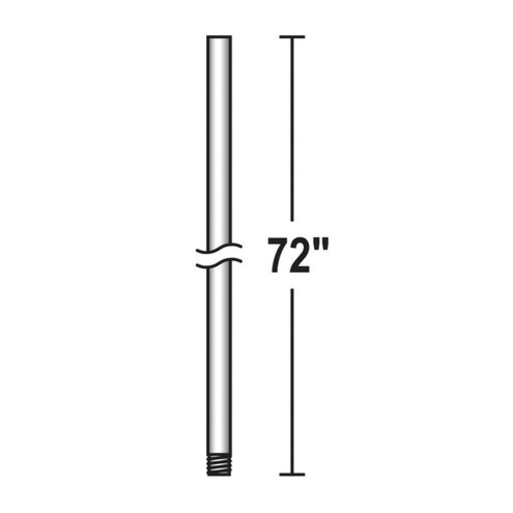 36" Downrod 3/4" Diameter - Brushed Brass