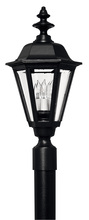 Hinkley 1441BK - Large Post Mount Lantern