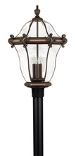 Hinkley 2447CB - Large Post Mount Lantern