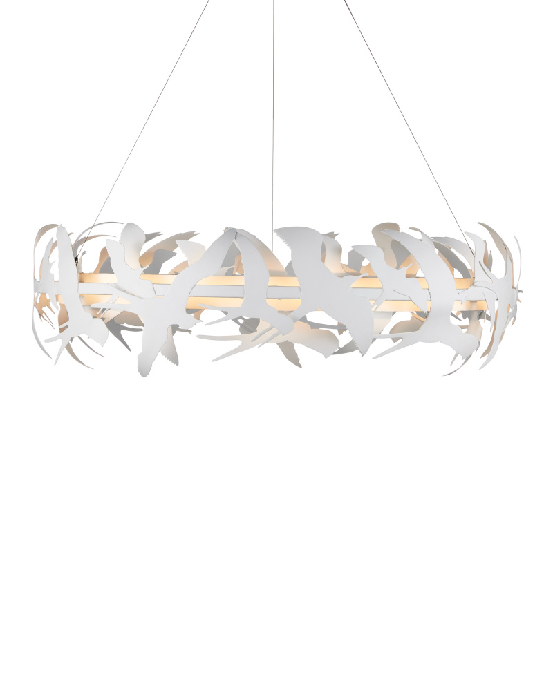 Tijereta White Chandelier