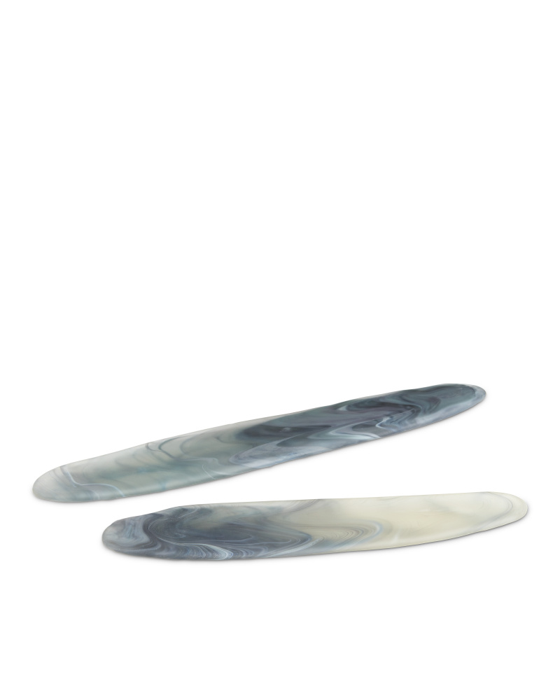 Midnight Blue Tray Set of 2