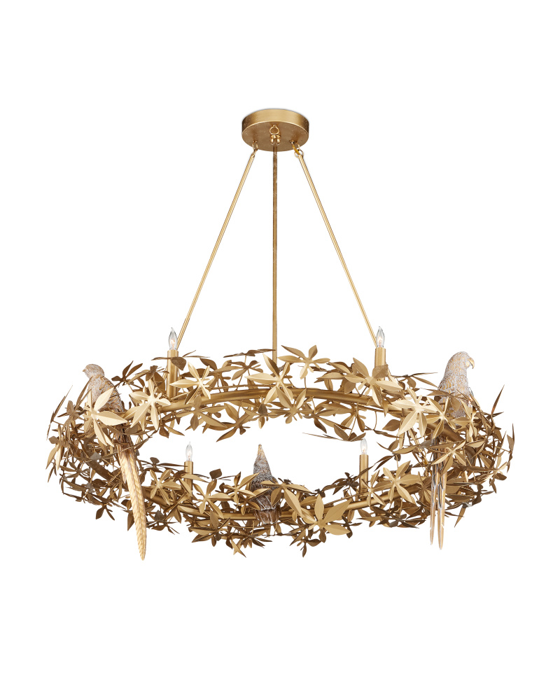 Aviary Gold Ring Chandelier