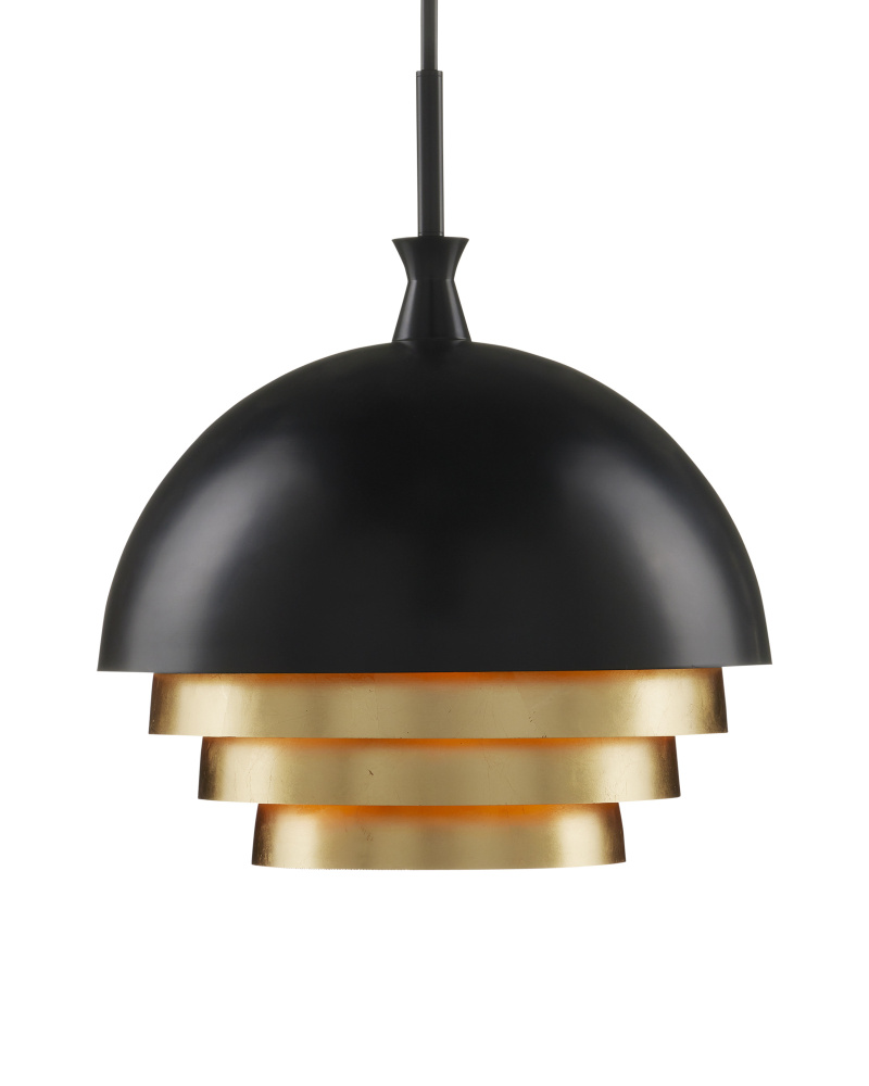 Salviati Large Black & Gold Pendant