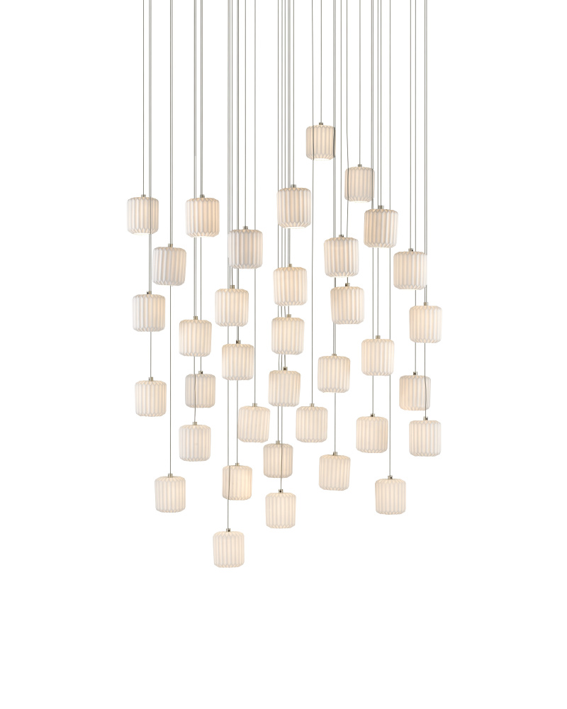 Dove 36-Light Round Multi-Drop Pendant