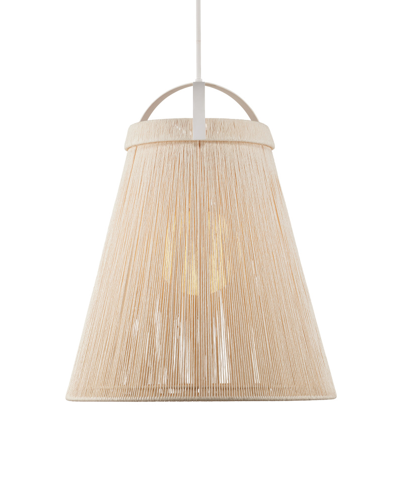 Parnell Large White Pendant