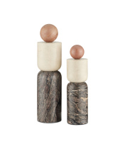 Currey 1200-0817 - Moreno Marble Objects Set of 2