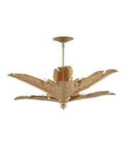 Currey 9000-0544 - Tropical Gold Semi-Flush Mount