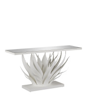 Currey 4000-0168 - Agave White Console Table