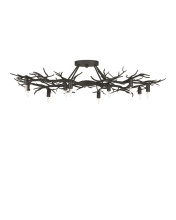 Currey 9000-0981 - Rainforest Bronze Semi-Flush Mount