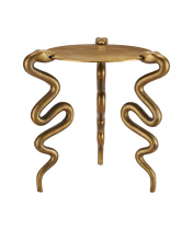 Currey 4000-0140 - Serpent Brass Accent Table