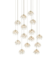 Currey 9000-0670 - Crystal Bud 15-Light Round Multi-Drop Pendant